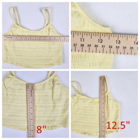 PacSun Pac Cares Womens Crop Top Size S Yellow - Picture 5 of 6